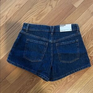 Garage Women's Dark Blue Denim Jean Shorts NEW WITH TAGS size 03/26